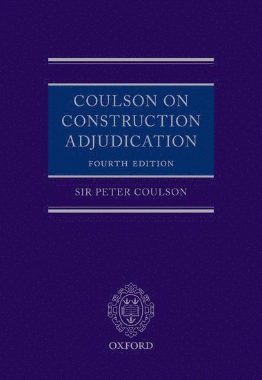bokomslag Coulson on Construction Adjudication