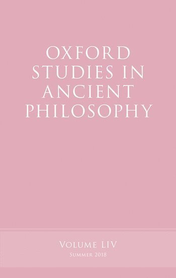 bokomslag Oxford Studies in Ancient Philosophy, Volume 54