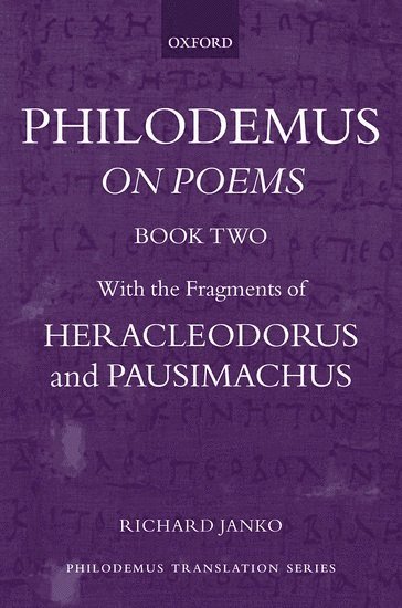 Philodemus: On Poems, Book 2 1