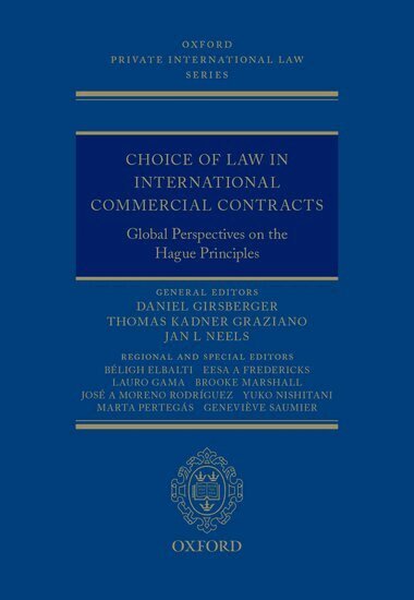 Daniel Girsberger, Thomas Kadner Graziano, Jan L Neels - Choice of Law in International Commercial Contracts, Inbunden