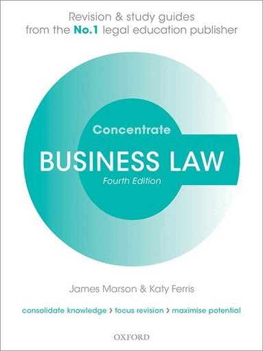 James Marson, Katy Ferris - Business Law Concentrate, Häftad