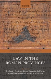 bokomslag Law in the Roman Provinces