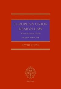 bokomslag Stone on European Union Design Law
