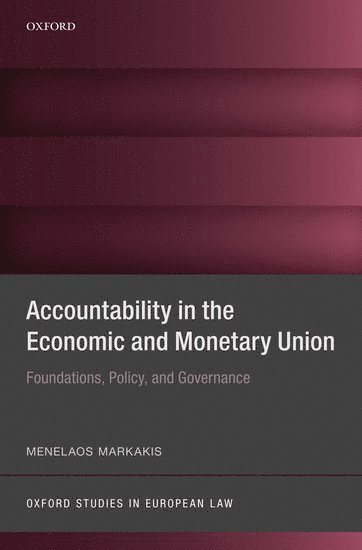 bokomslag Accountability in the Economic and Monetary Union