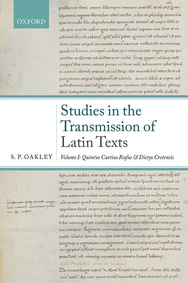 S. P. Oakley - Studies in the Transmission of Latin Texts, Inbunden