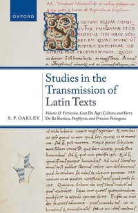 bokomslag Studies in the Transmission of Latin Texts