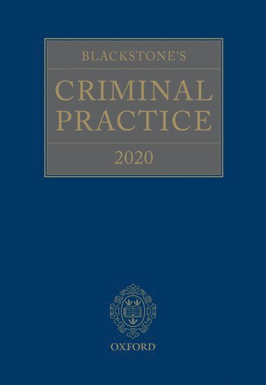 Blackstone's Criminal Practice 2020