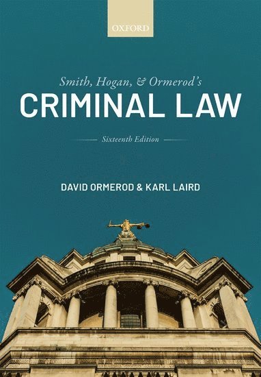 Smith, Hogan, and Ormerod's Criminal Law 1