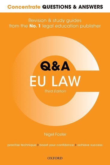 bokomslag Concentrate Questions and Answers EU Law