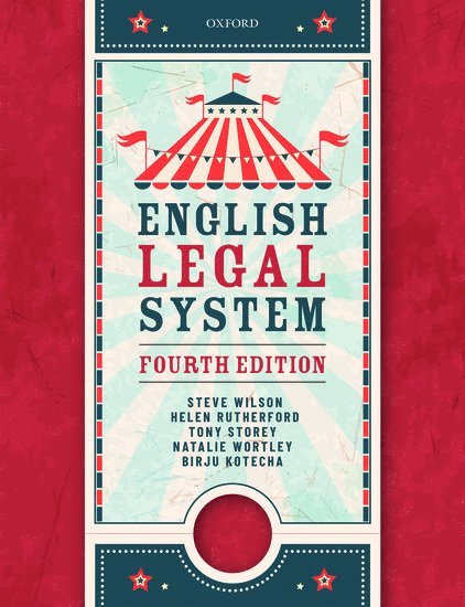 Wilson - English Legal System 4th Edition, Häftad