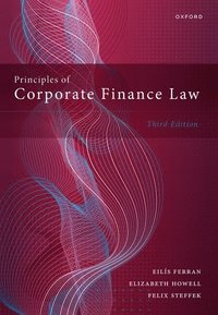 bokomslag Principles of Corporate Finance Law