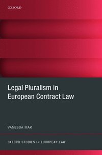 bokomslag Legal Pluralism in European Contract Law