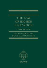 bokomslag The Law of Higher Education