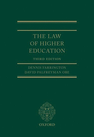 bokomslag The Law of Higher Education