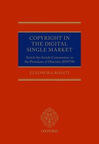 bokomslag Copyright in the Digital Single Market