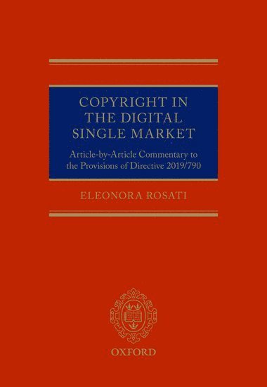 bokomslag Copyright in the Digital Single Market