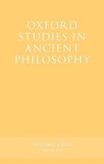 bokomslag Oxford Studies in Ancient Philosophy, Volume 58