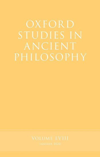 bokomslag Oxford Studies in Ancient Philosophy, Volume 58