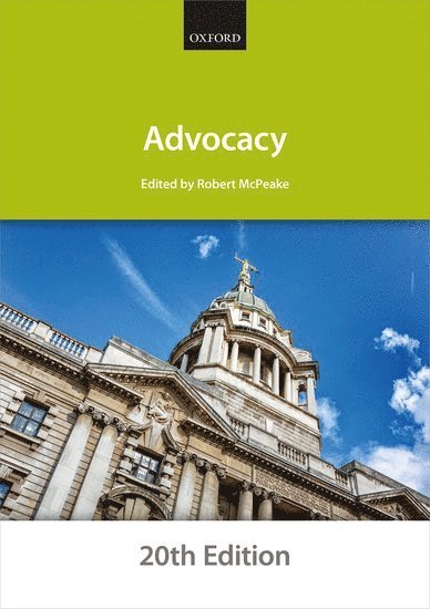 The City Law School - Advocacy, Häftad