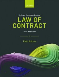 bokomslag Koffman, Macdonald & Atkins' Law of Contract