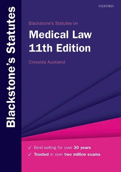 Blackstone's Statutes on Medical Law 1