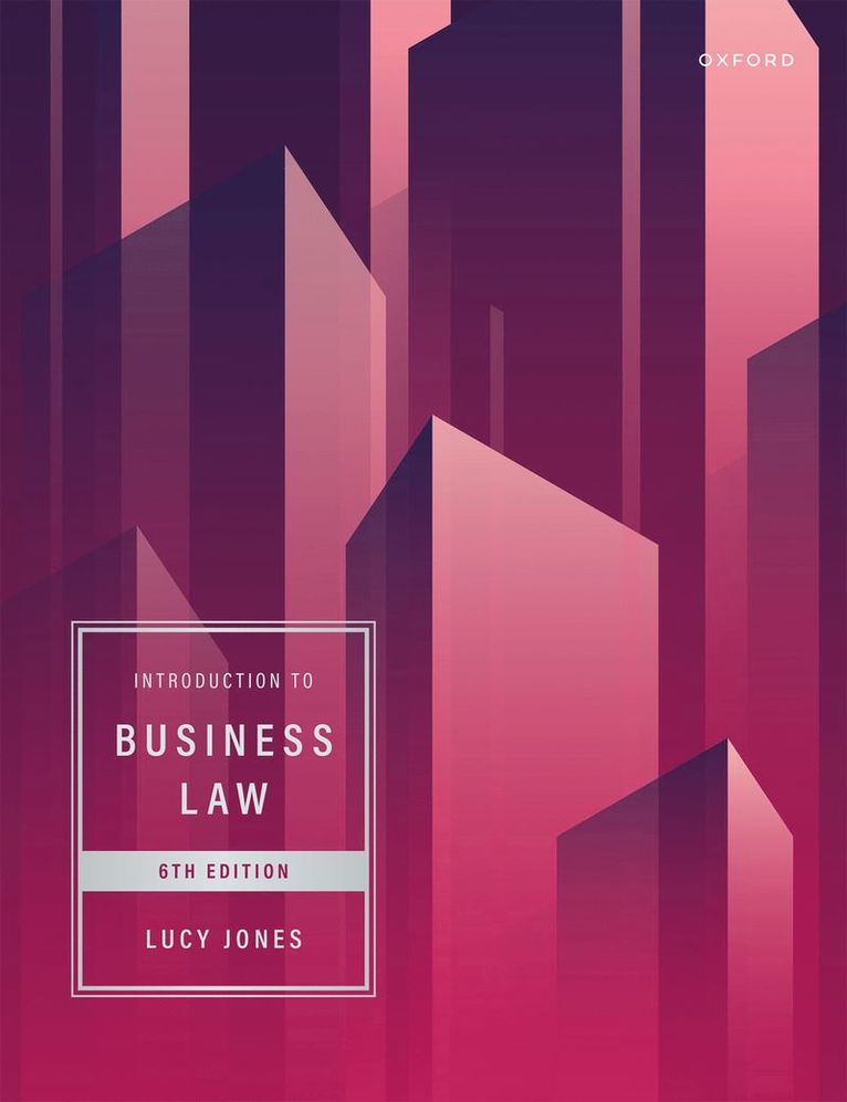 Lucy Jones, University of Brighton) Jones, Lucy (Honorary Fellow, School of Business and Law, Honorary Fellow, School of Business and Law - Introduction to Business Law, Häftad