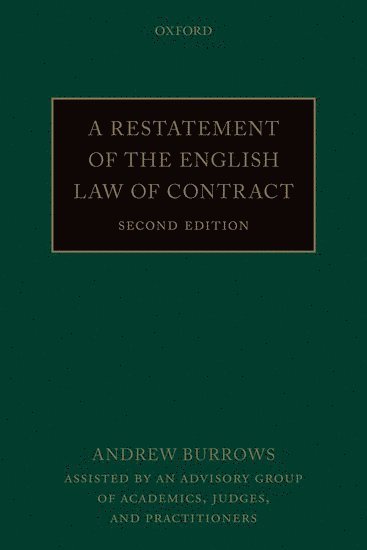 A Restatement of the English Law of Contract 1