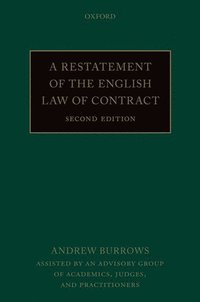 bokomslag A Restatement of the English Law of Contract