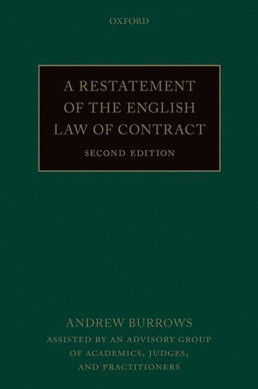 A Restatement of the English Law of Contract 1