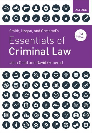 John Child, David Ormerod - Smith, Hogan, and Ormerod's Essentials of Criminal Law, Häftad