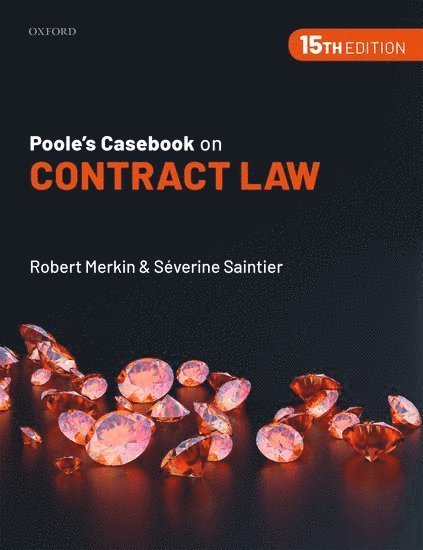 Robert Merkin Qc, Saintier - Poole's Casebook on Contract Law, Häftad