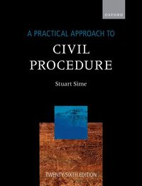 bokomslag A Practical Approach to Civil Procedure