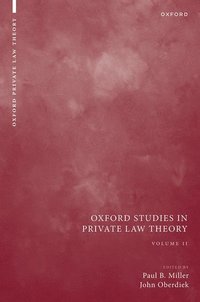 bokomslag Oxford Studies in Private Law Theory: Volume II
