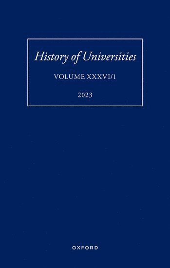 bokomslag History of Universities: Volume XXXVI / 1