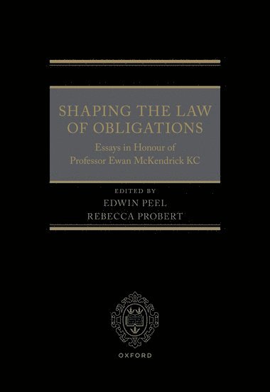 bokomslag Shaping the Law of Obligations