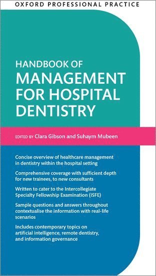 bokomslag Oxford Professional Practice: Handbook of Management for Hospital Dentistry