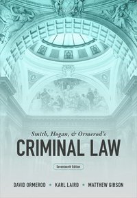 bokomslag Smith, Hogan, and Ormerod's Criminal Law