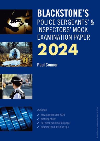 bokomslag Blackstone's Police Sergeants' and Inspectors' Mock Exam 2024