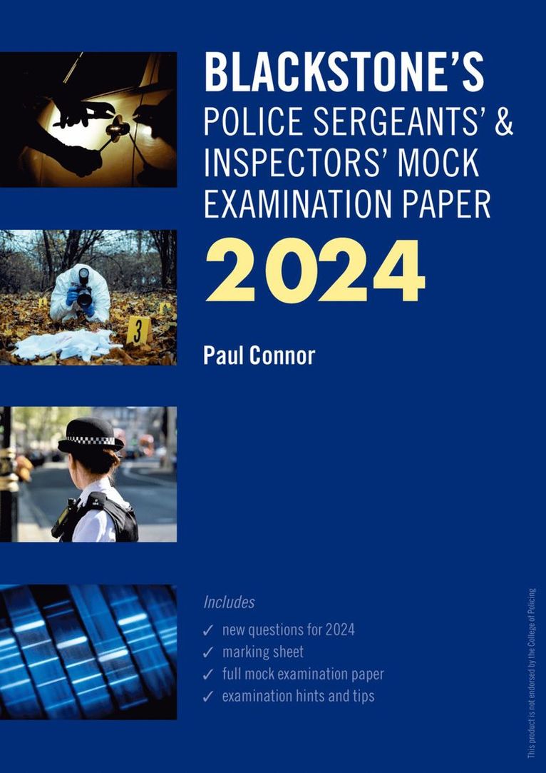Blackstone's Police Sergeants' and Inspectors' Mock Exam 2024 1