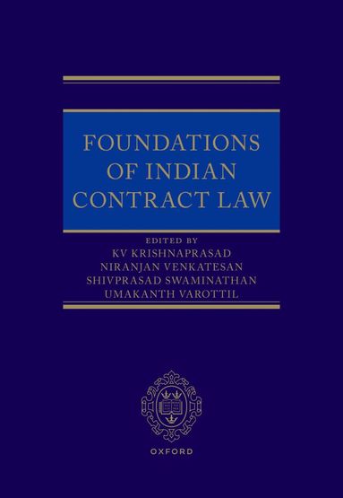 bokomslag Foundations of Indian Contract Law