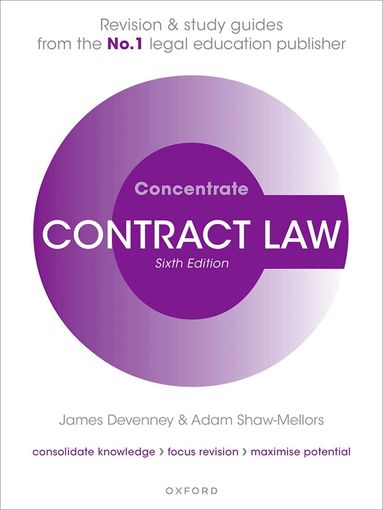 James Devenney, Adam Shaw-Mellors - Contract Law Concentrate, Häftad