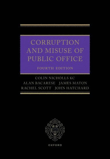 bokomslag Corruption and Misuse of Public Office