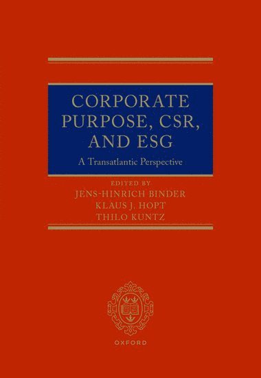 Corporate Purpose, CSR, and ESG 1