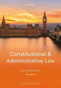 bokomslag Constitutional and Administrative Law 13e