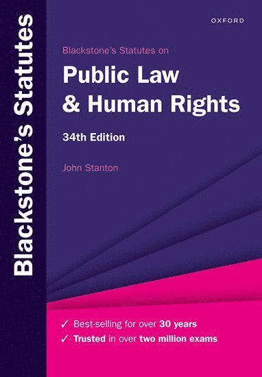 bokomslag Blackstone's Statutes on Public Law & Human Rights