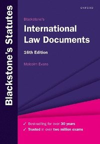 bokomslag Blackstone's International Law Documents