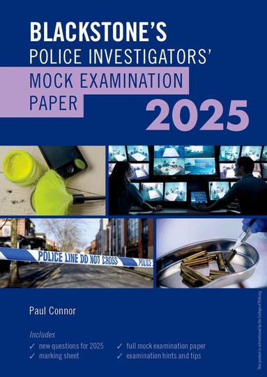 Paul Connor - Blackstone's Police Investigators Mock Exam 2025, Häftad