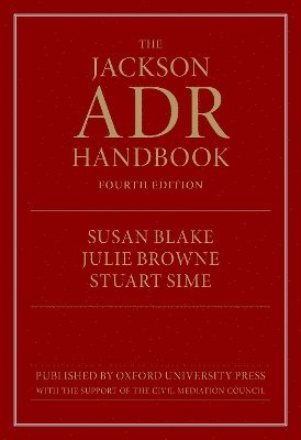 bokomslag The Jackson ADR Handbook, 4th Edition