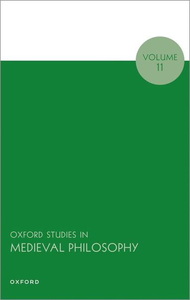 bokomslag Oxford Studies in Medieval Philosophy