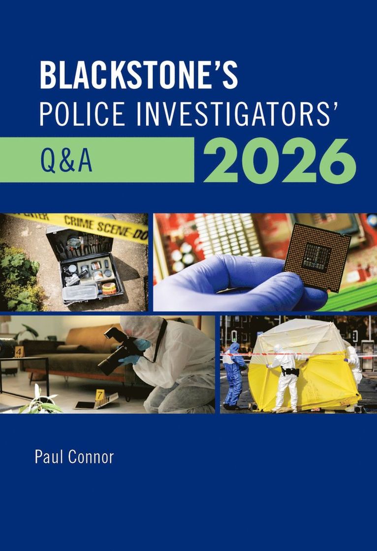 Paul Connor - Blackstone's Police Investigators' Q&A 2026, Häftad